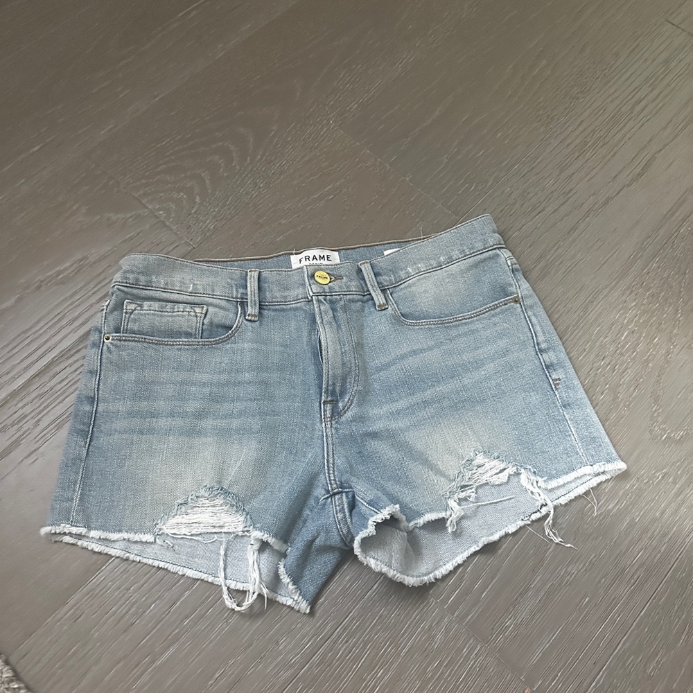 Light wash jean shorts!!!
